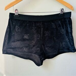 Juicy Couture Black Velour Women's Shorts